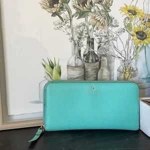 Adorable turquoise Kate Spade wallet!